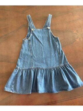 Zara Light Blue Denim Tiered dress size 8-9